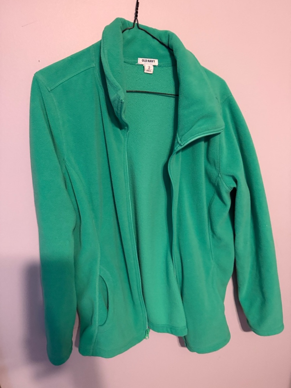 Old Navy Teal Green Zip-Up Fleece